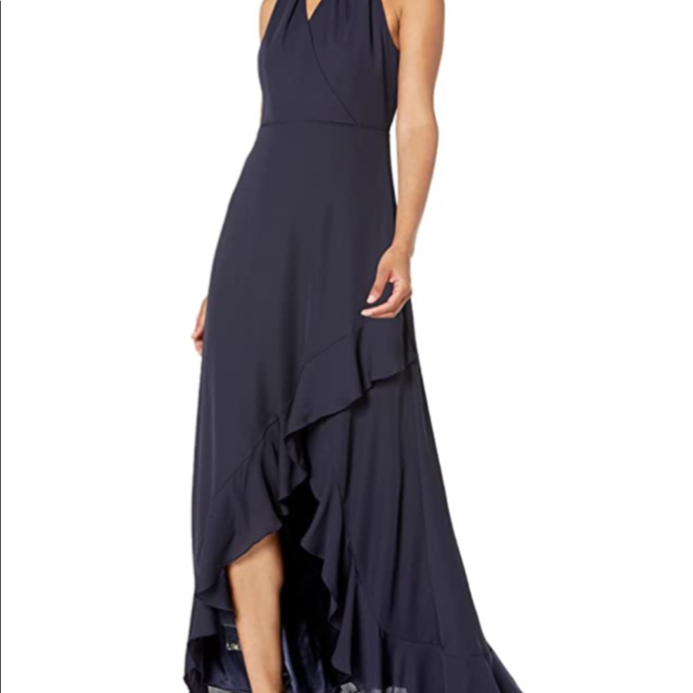 Calvin Klein Woman’s Halter Gown w Keyhole front